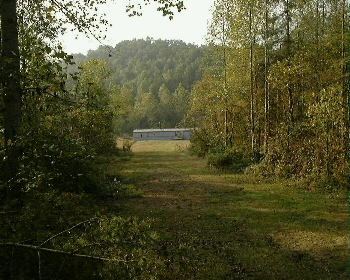 Trailer as seen from the pond