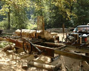 sawmill in wild west new frontier